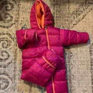 Infant girls Columbia snow suit